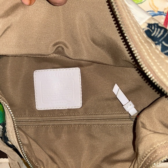 Coach Patchwork Hobo Bag in pastel colors. Gently used. - Picture 5 of 8